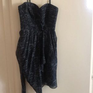 Rebecca Taylor silk cheetah print dress